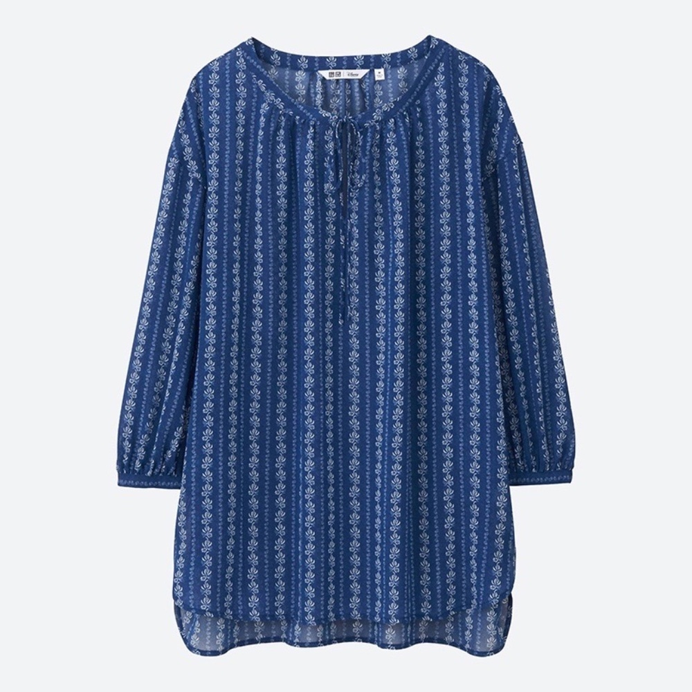 Uniqlo x Beauty and the Beast 3/4 Sleeve Blouse - Size M, Great Condition!